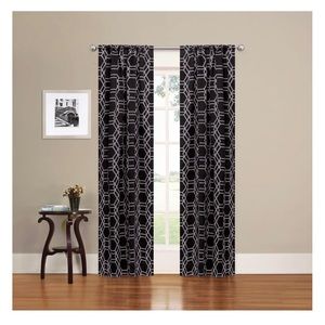 Eclipse Blackout Curtains - AxelGeo Black - 3 sets